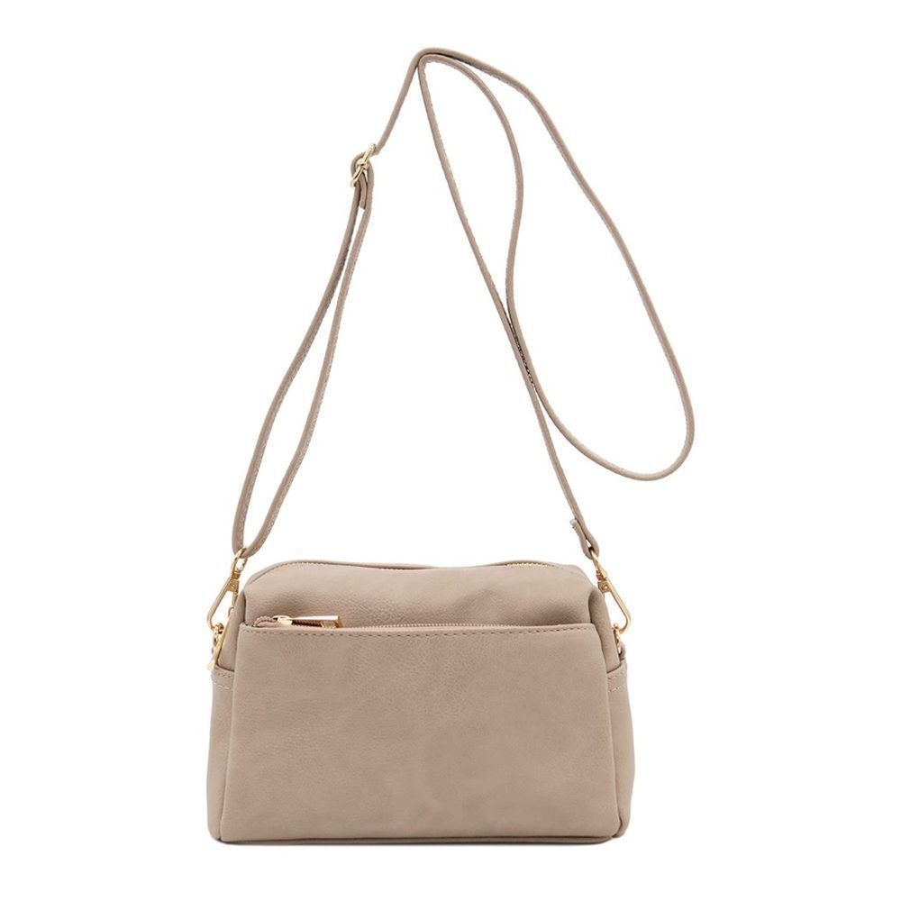 NWT Wool + Pepper Co. Triple Zip Crossbody Bag